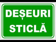 Indicator deseuri sticla